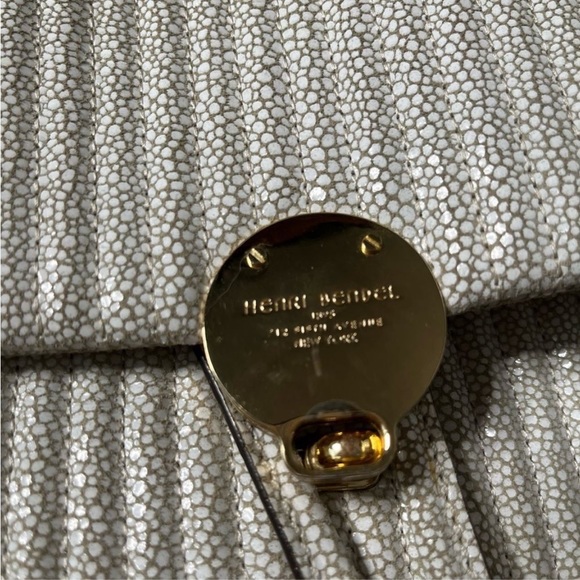 Henri Bendel No 7 Stringray Silver Convertible Backpack - Picture 3 of 11